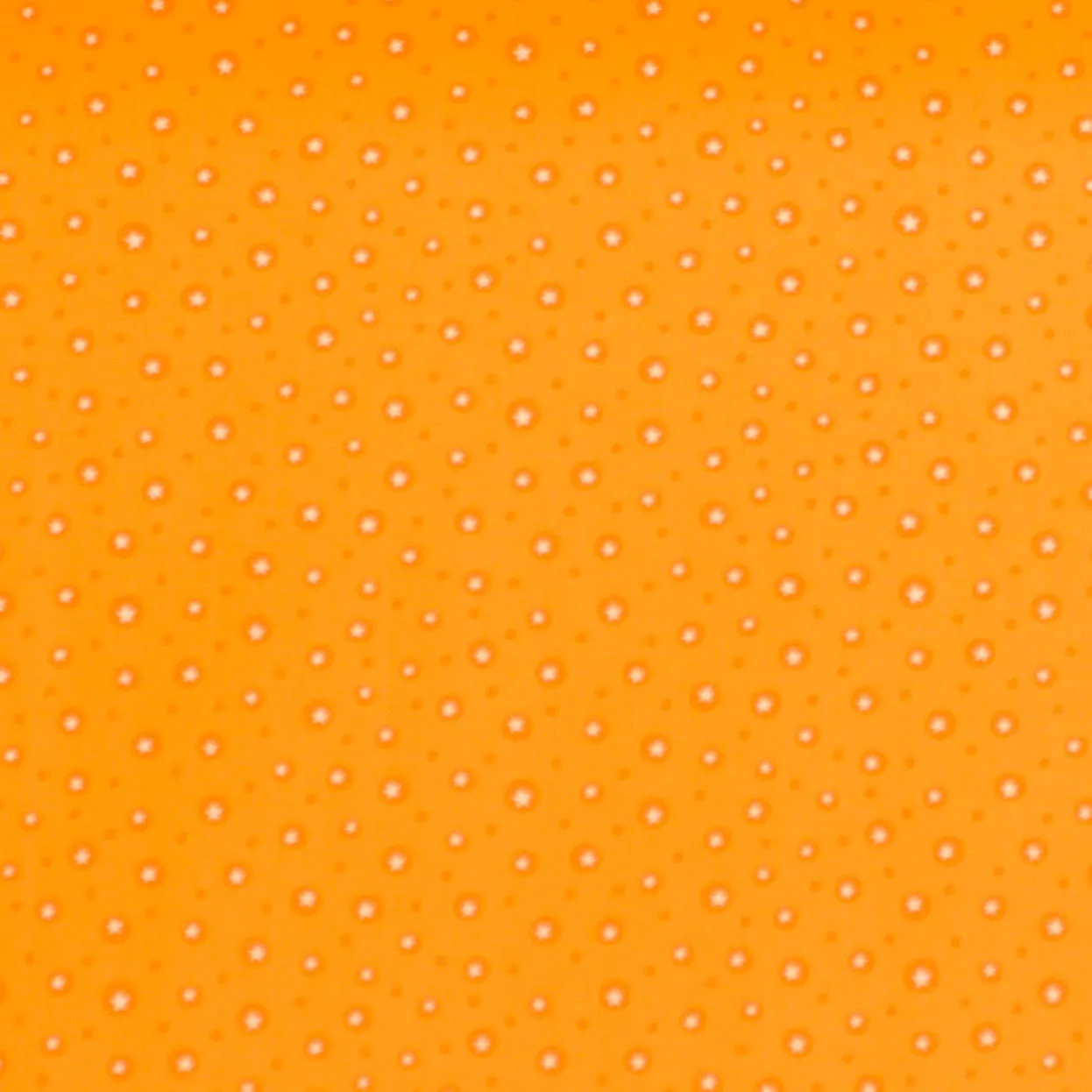 Katoen oranje met witte sterren